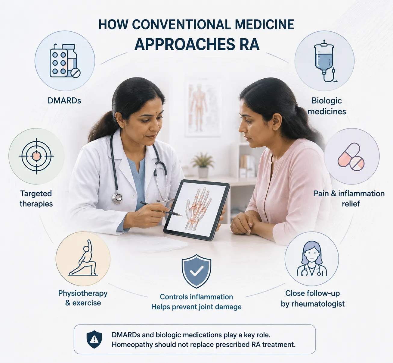 How Conventional Medicine Approaches RA